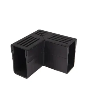 Star Drain 65/100 Hoekstuk - Premium Zwart (Aluminium)