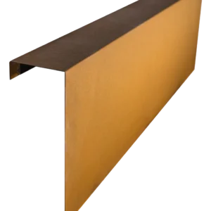 Overzetprofiel Muurblok Recht 150x45x12,8cm Corten