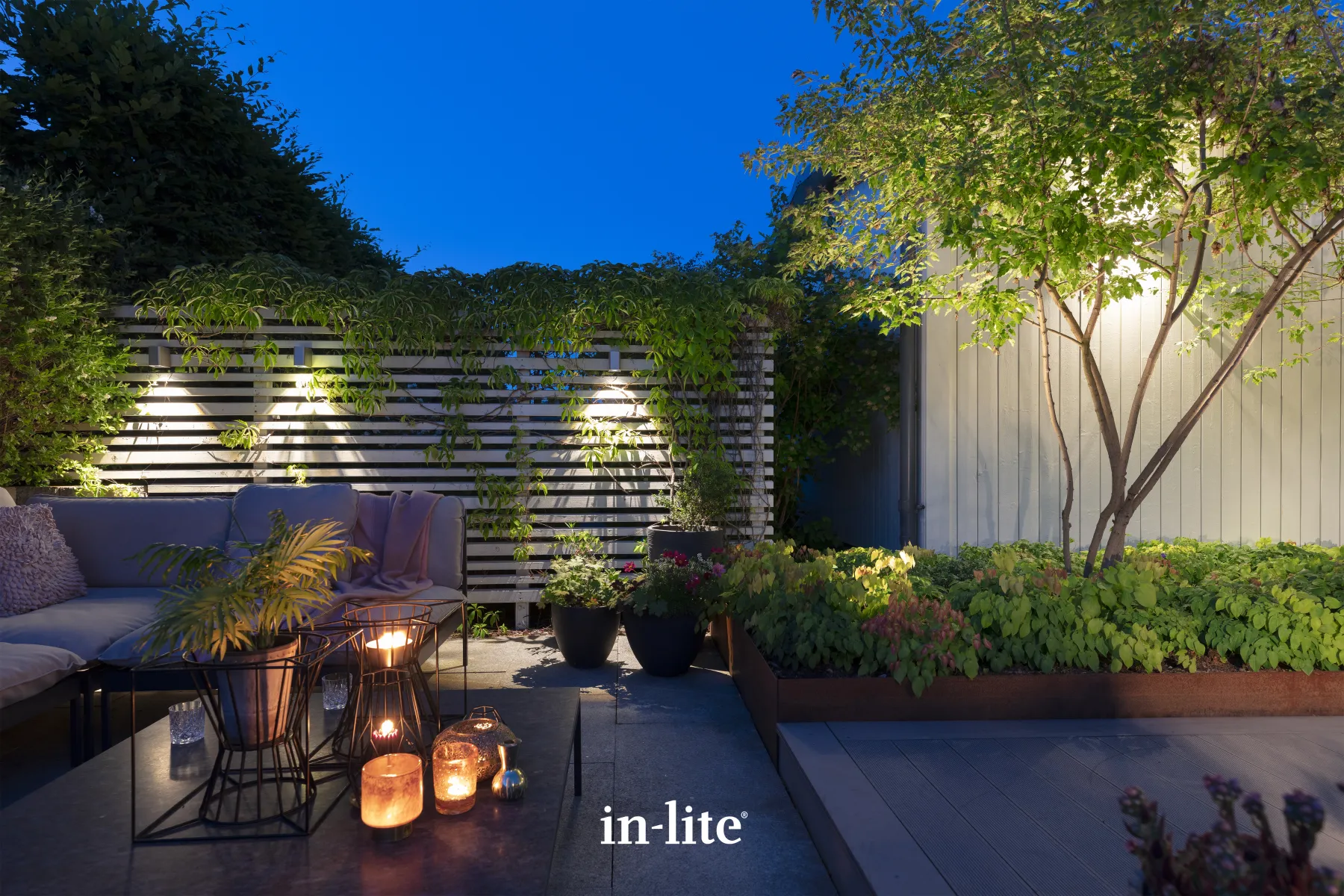 In-Lite Ace Down Wall 100-230V - Rosé Silver - Afbeelding 2