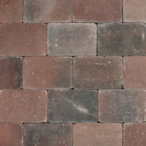 Trommelsteen 20x30x6 rood genuanceerd