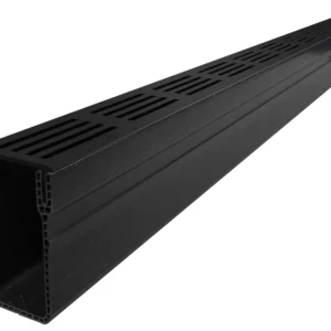 Hexa Slim-Line Zwart 100cm