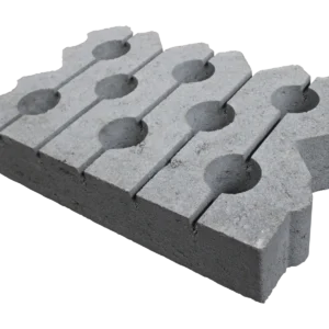 Grasbetontegel type J 40x60x12(60 cm. zijde vlak + bovenzijde vlak) K85912 klasse B BK15 GRN+