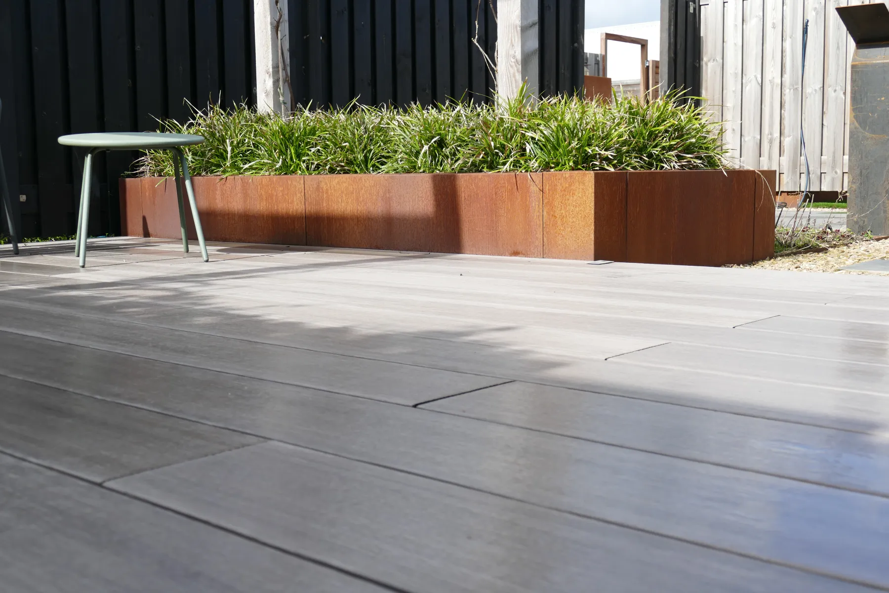 Overzetprofiel Muurblok Recht 150x45x12,8cm Corten - Afbeelding 7