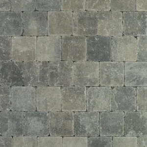 Trommelsteen 15x15x6 grijs/zwart genuanceerd spec