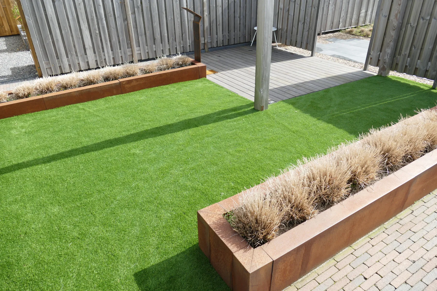 Overzetprofiel Muurblok Recht 150x45x12,8cm Corten - Afbeelding 8