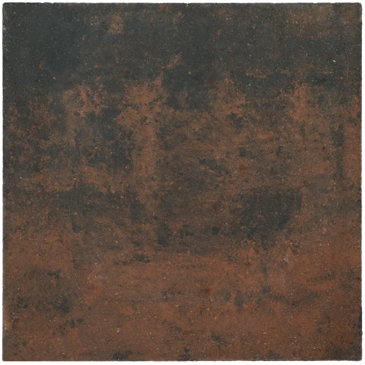 Carré tegel 50x50x5 vlak KOMO nero castano