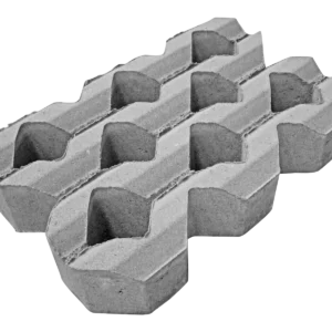 Grasbetontegel type A 40x60x12 BK15 vierkante gaten