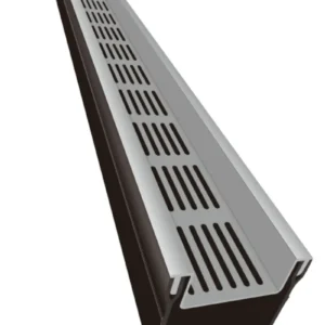 Top Stone 100/100 Lijngoot - Grijs (Aluminium) 100cm