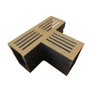 Star Drain 65/100 T-stuk - Roestbruin (Cortenstalen)