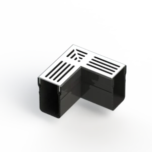 Star Drain 65/100 Hoekstuk - Grijs (Aluminium)