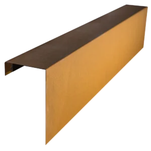 Overzetprofiel Muurblok Recht 150x30x12,8cm Corten
