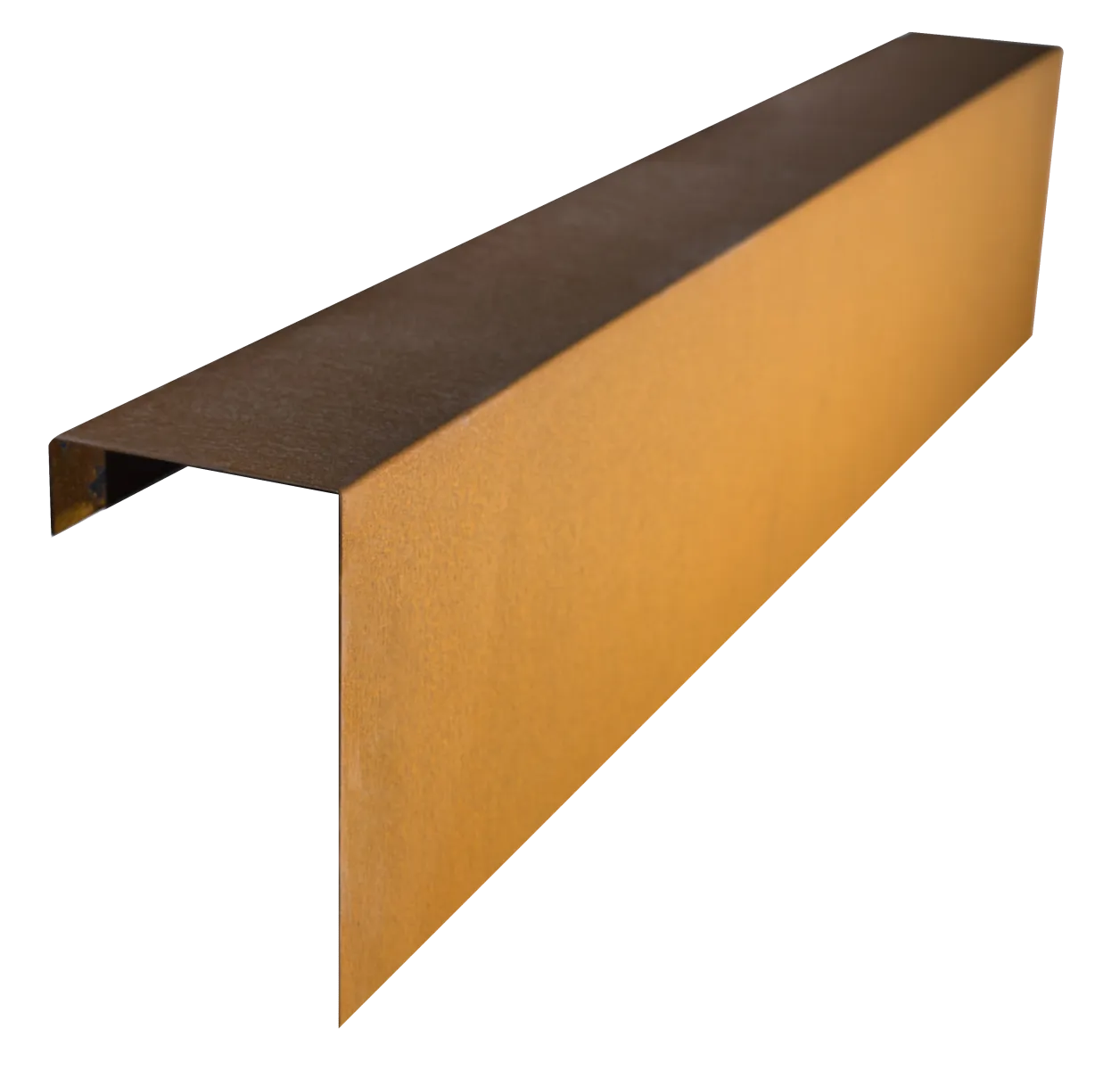 Overzetprofiel Muurblok Recht 150x30x12,8cm Corten