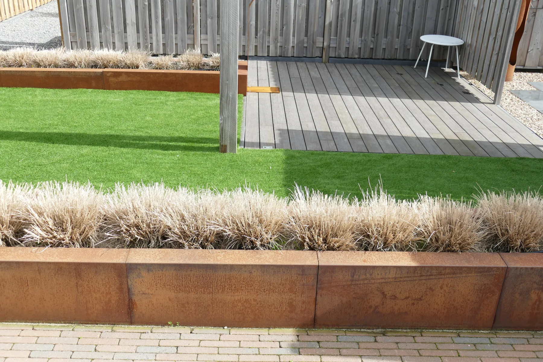 Overzetprofiel Muurblok Recht 150x45x12,8cm Corten - Afbeelding 3