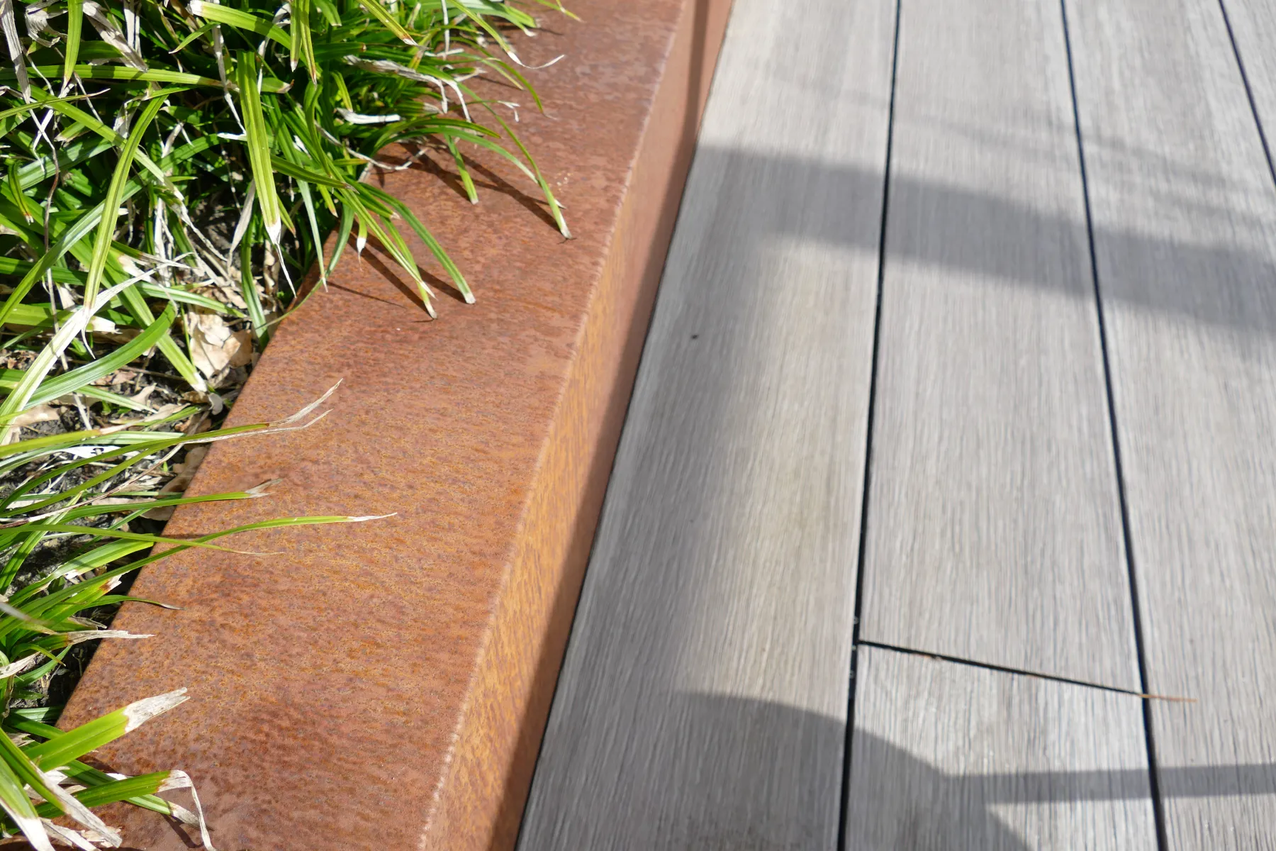 Overzetprofiel Muurblok Recht 150x30x12,8cm Corten - Afbeelding 3