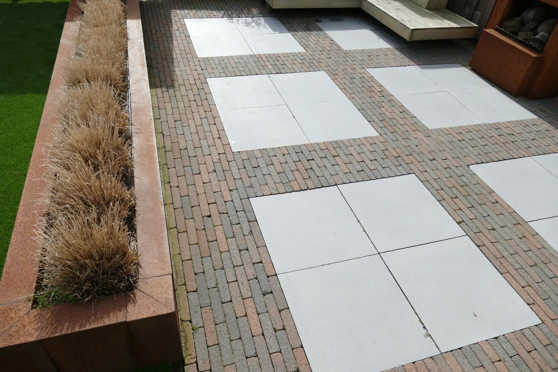 Overzetprofiel Muurblok Recht 150x45x12,8cm Corten - Afbeelding 10