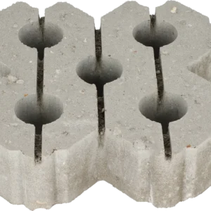 Grasbetontegel type W 40x40x12(rondom hol-dol + bovenzijde vlak) K85911 BK25