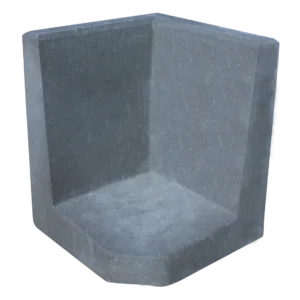 L-Hoekelement 50x40x40 Antraciet