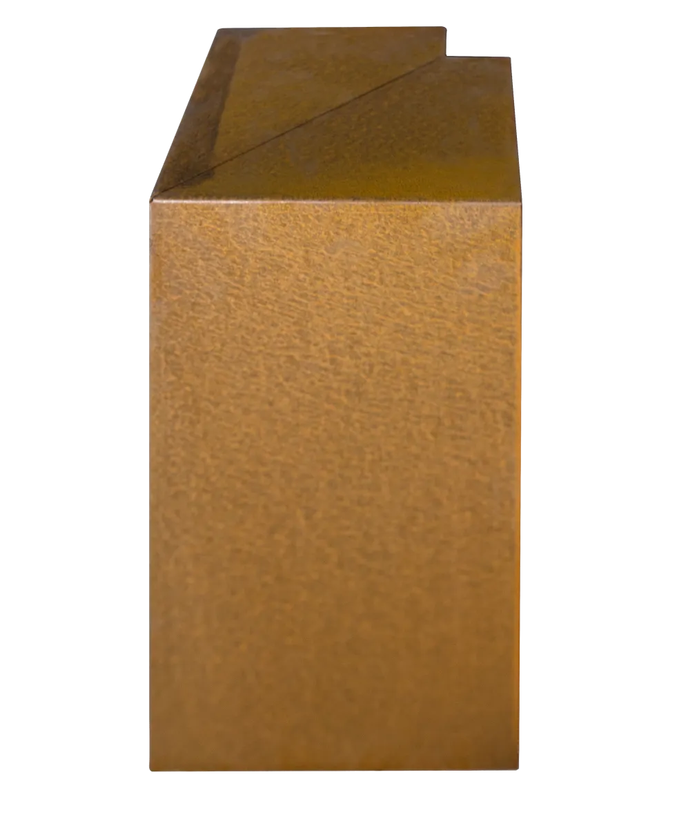 Overzetprofiel Muurblok Hoek 20x45x15,8cm Corten