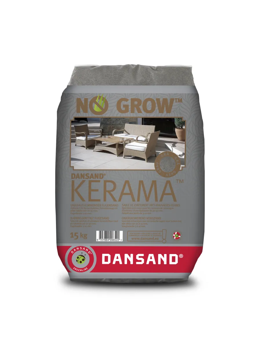 Dansand Kerama Grey 15kg
Voegbreedte 3-10mm