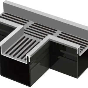 Top Stone 100/100 T-stuk - Grijs (Aluminium)