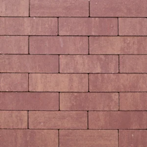 Strackstone Crown GRN+ Dikformaat 21x7x8 vlak wijnrood/oker genuanceerd KOMO PL2