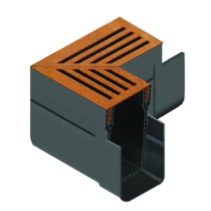 Hexa Slim-Line Corten Hoek 90o