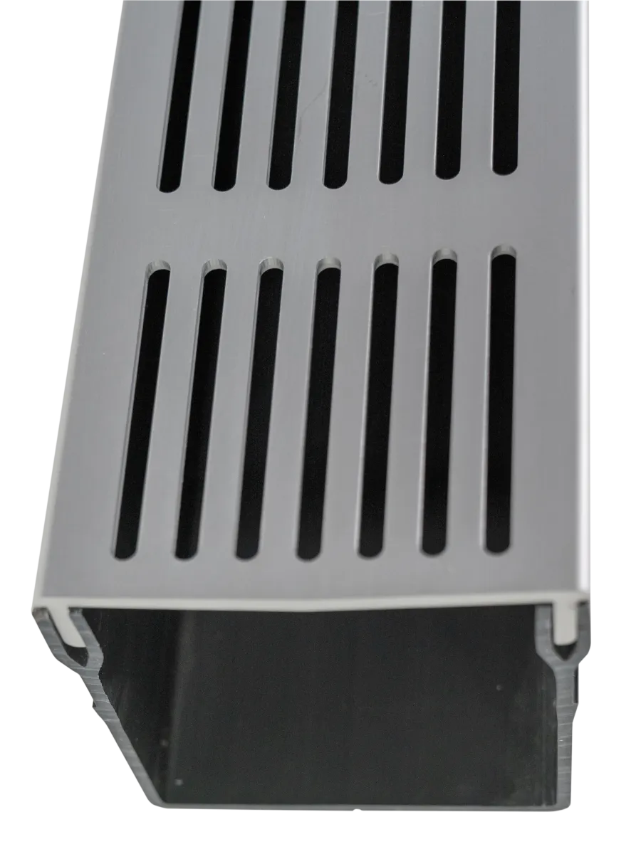 Star Drain Mini 65/60 Lijngoot - Grijs (Aluminium) 100cm - Afbeelding 5