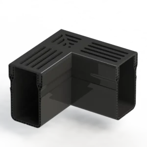 Star Drain 65/100 Hoekstuk - Zwart (Aluminium)