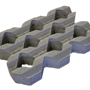 Grasbetontegel type A 40x60x10 BK5 vierkante gaten