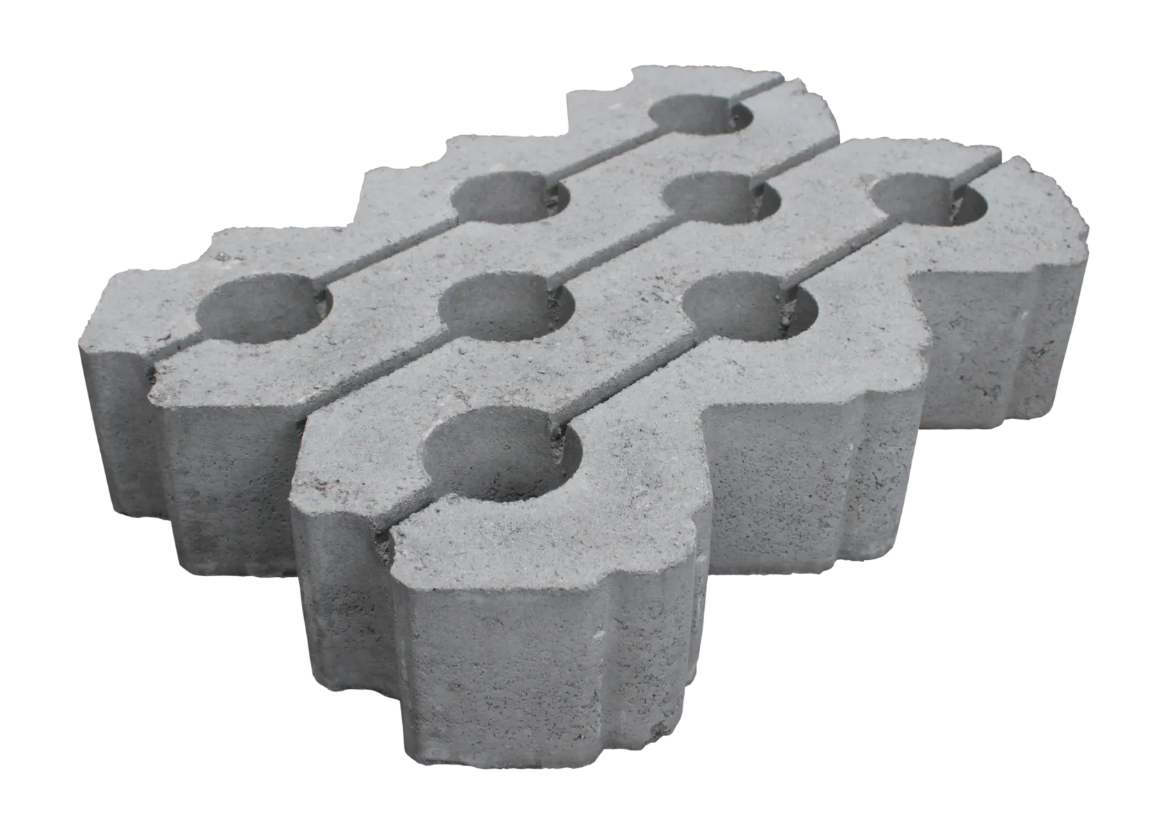 Grasbetontegel type I 40x60x12 GRIJS 03 (bovenzijde vlak + rondom hol-dol) K85912 BK25 GRN+