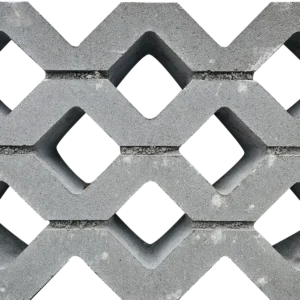 Grasbetontegel type F 40x60x10 (bovenzijde vlak) BK5 vierkante gaten