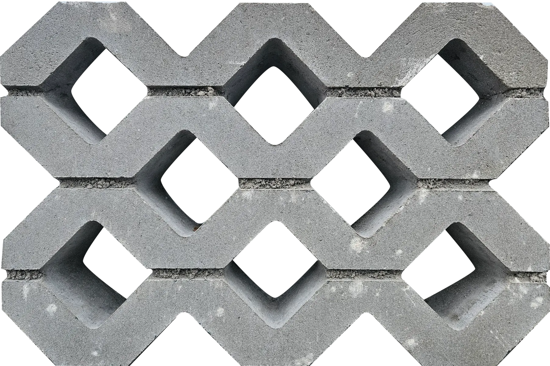 Grasbetontegel type F 40x60x10 (bovenzijde vlak) BK5 vierkante gaten