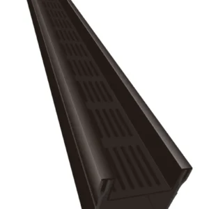 Top Stone 100/100 Lijngoot - Zwart (Aluminium) 100cm